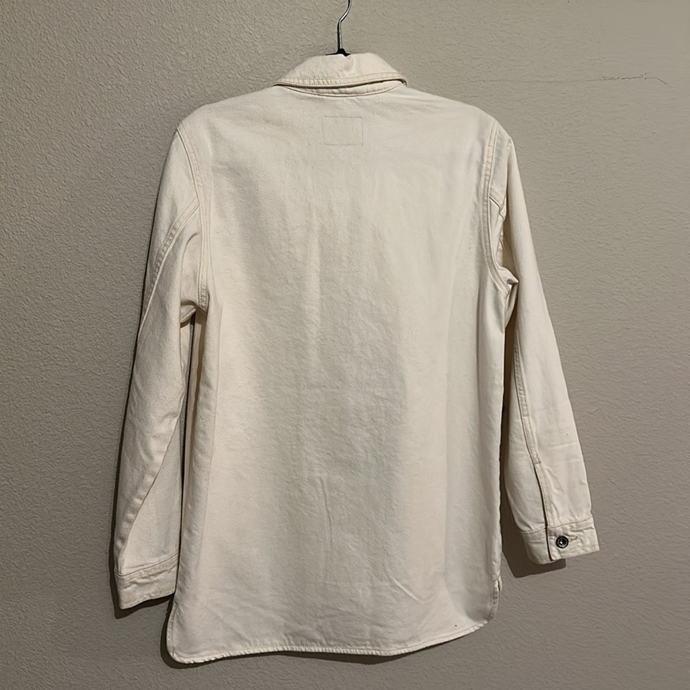 Oversized off white jean jacket - Picture 2 of 3